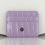 Zoozie Bags Billetera de Cuero Lila
